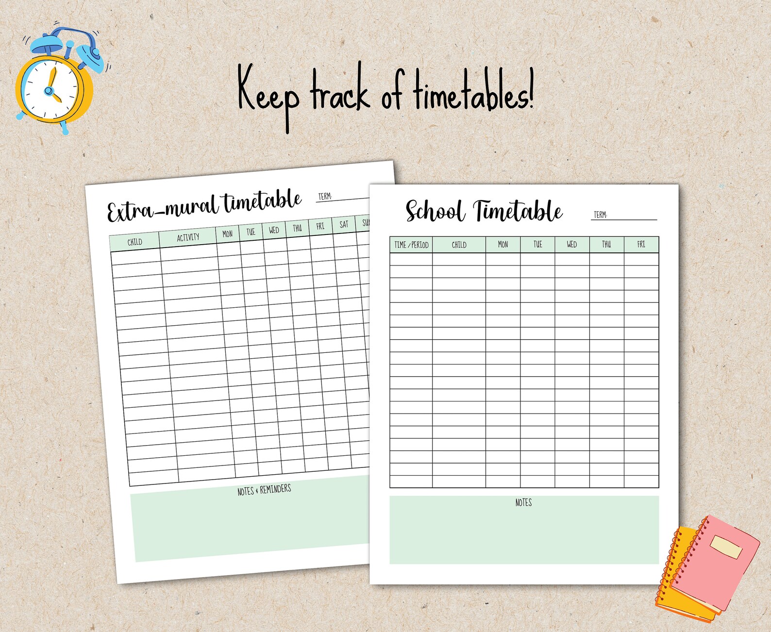 Back to School Printable Planner for Parents Back to School | Etsy