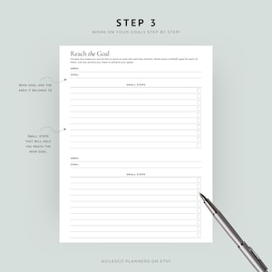 Wheel of Life Printable, Printable Wheel of Life Kit, Goals Planner, Life Balance Wheel, Life circle, Life Goals, Goals Tracker Printable image 4