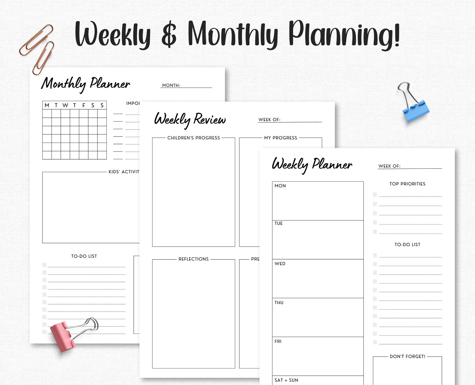 Back to School Printable Planner for Parents Back to School - Etsy