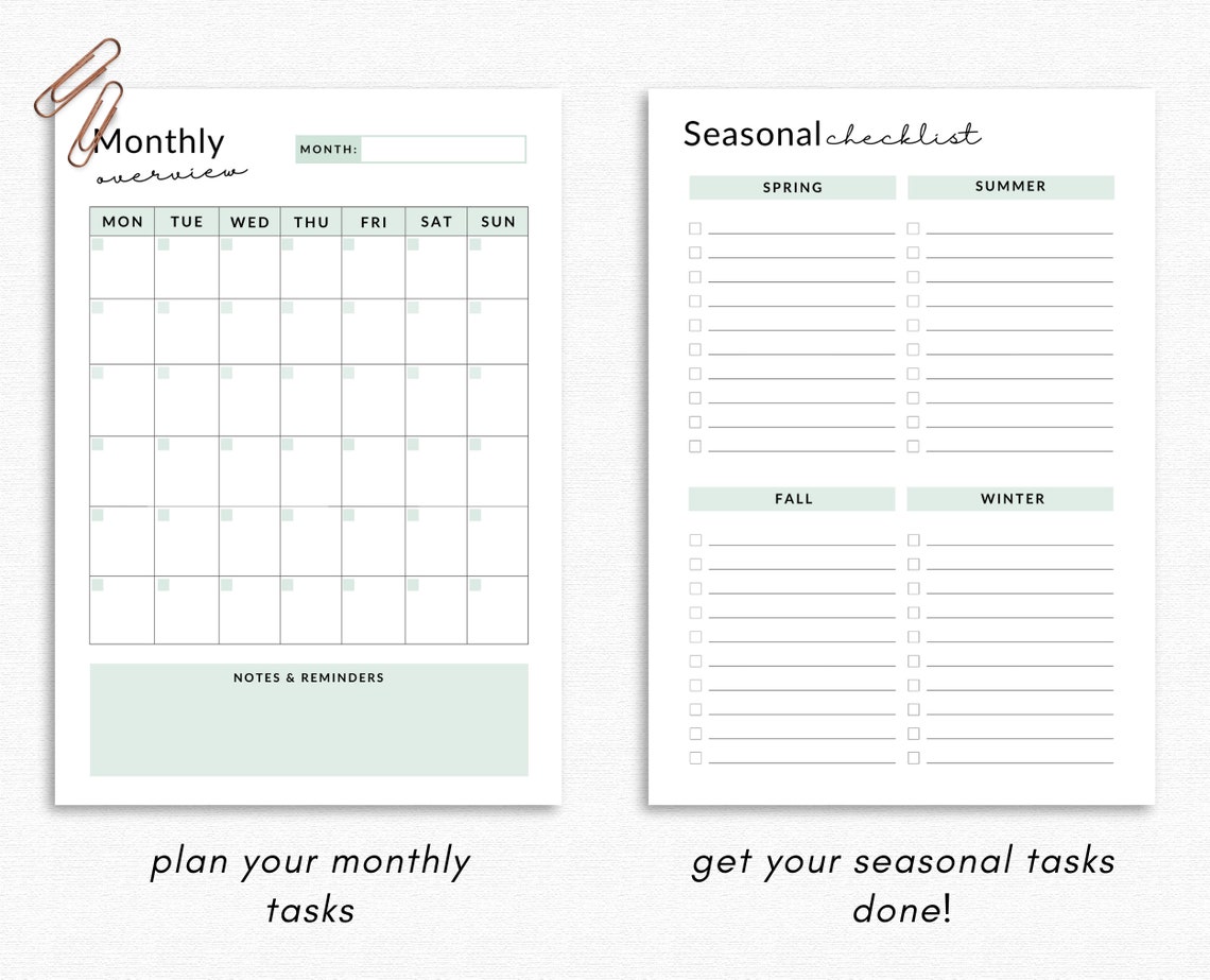 House Plants Care Planner Printable Plant Care Journal House - Etsy