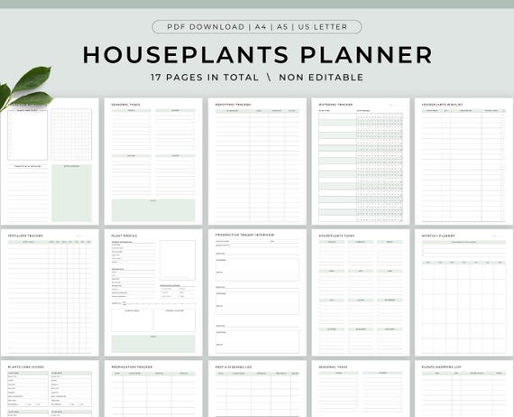 Comprehensive House Plant Care Planner
