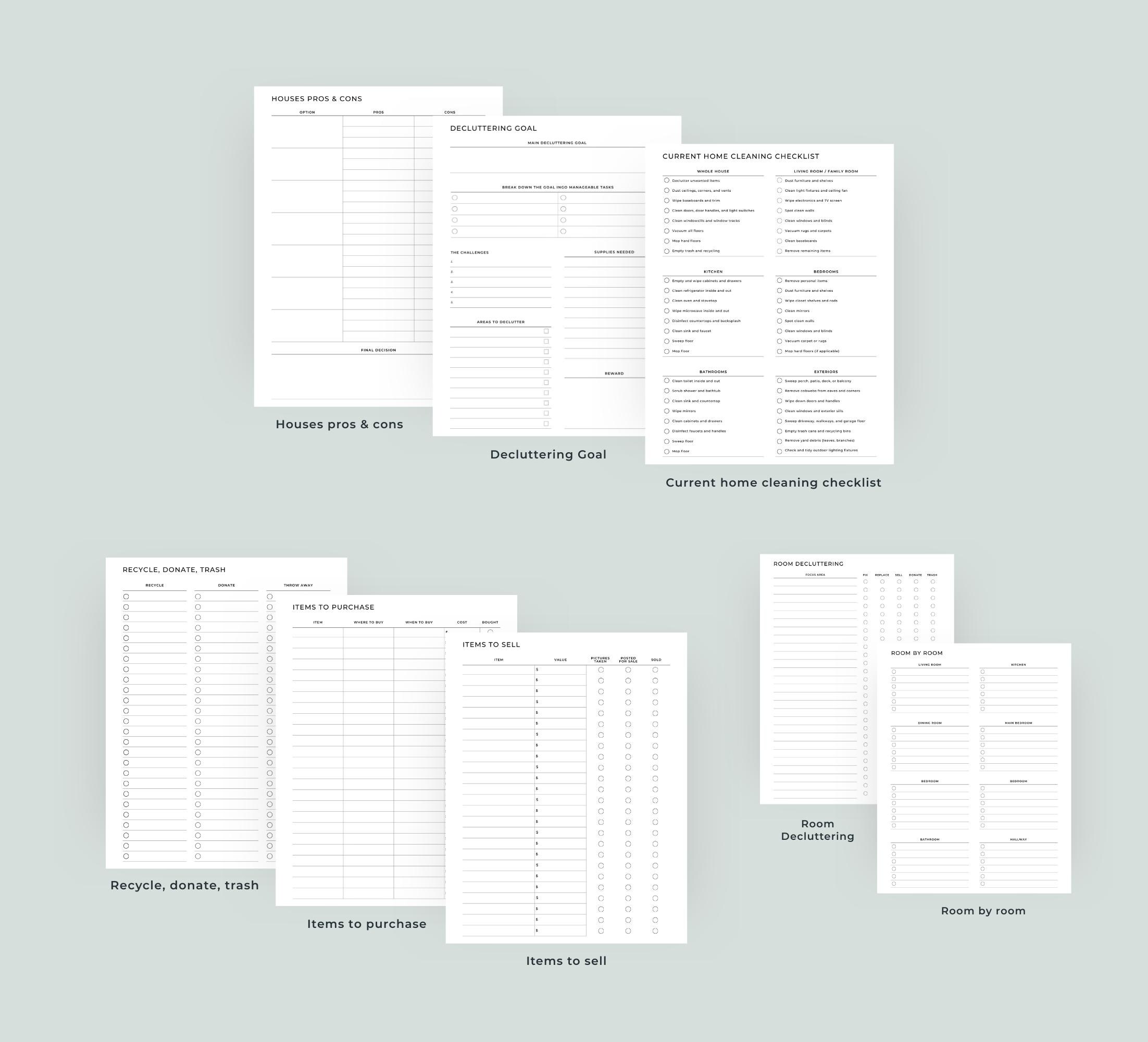 Minimal Moving Planner Printable | Ultimate Relocation Planner | Moving ...
