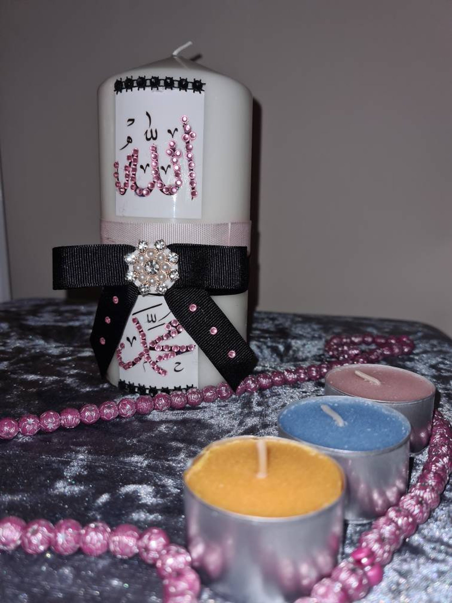 Ramadan/Eid Medium Pillar Candle Etsy
