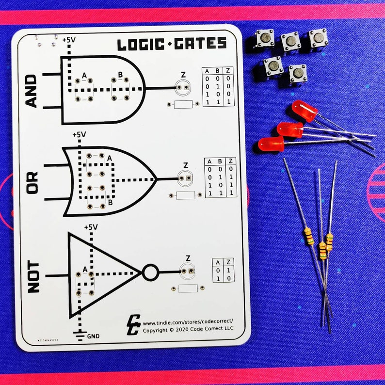 Logic Gates Learning Kit 1 Switches Etsy