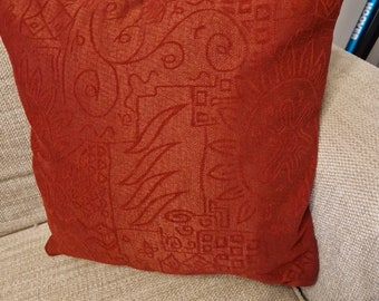 Handmade Wine Red Corduroy Cushion Cover: 50x50cm Home Decor