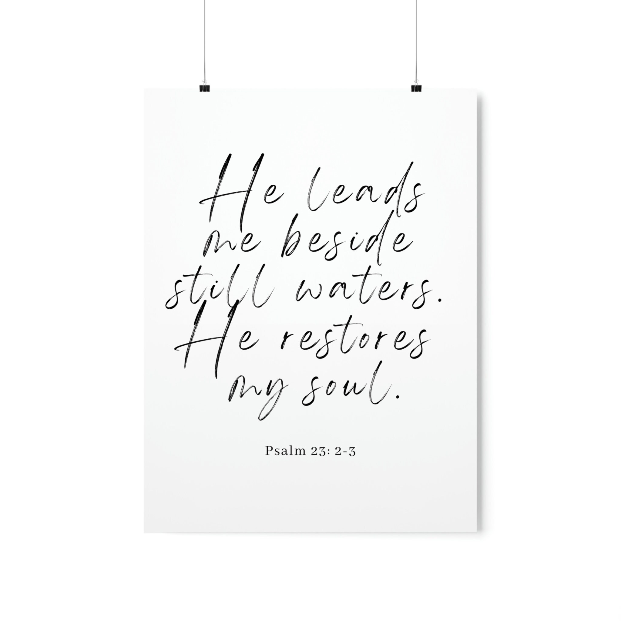 Bible Verse Sign Psalm 23 Christian Wall Art Scripture Etsy Canada