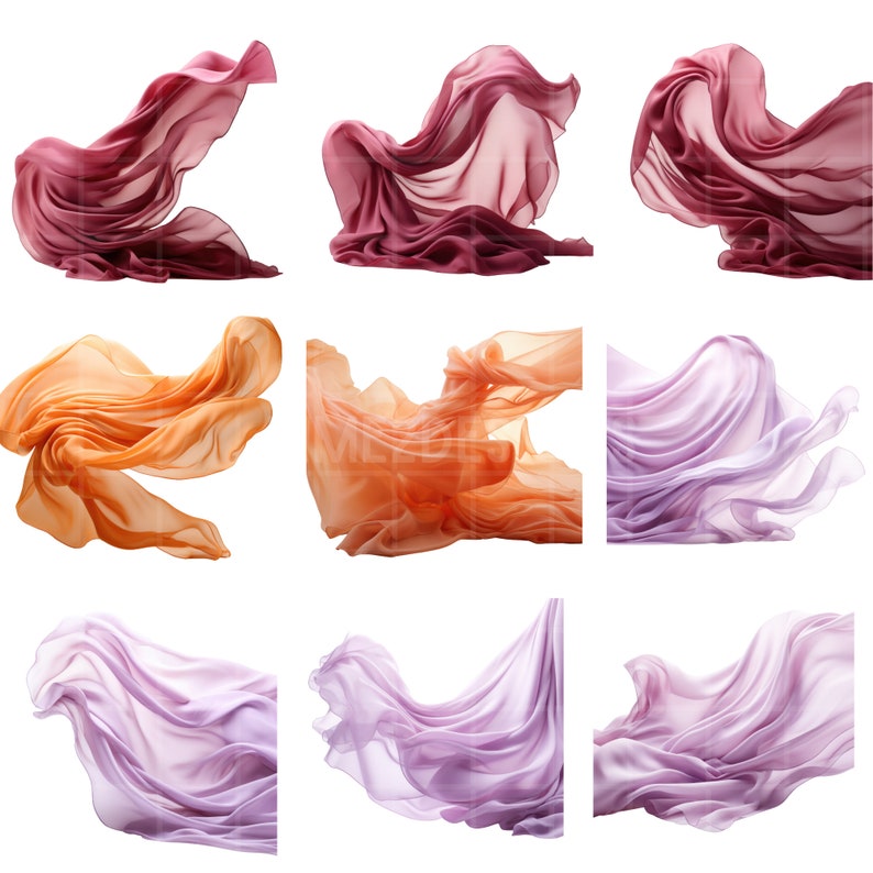 Flying Fabric Digital Overlays Maternity Backdrop Overlays Studio Overlays Fine Art Textures Photoshop Overlays image 6