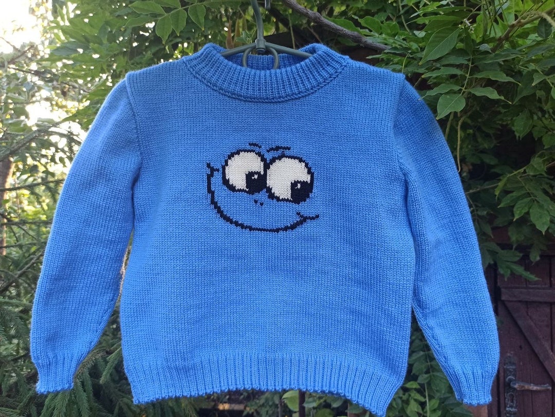 Funny Face Sweater Sweater for Kids With Laughing Face Winter Warm