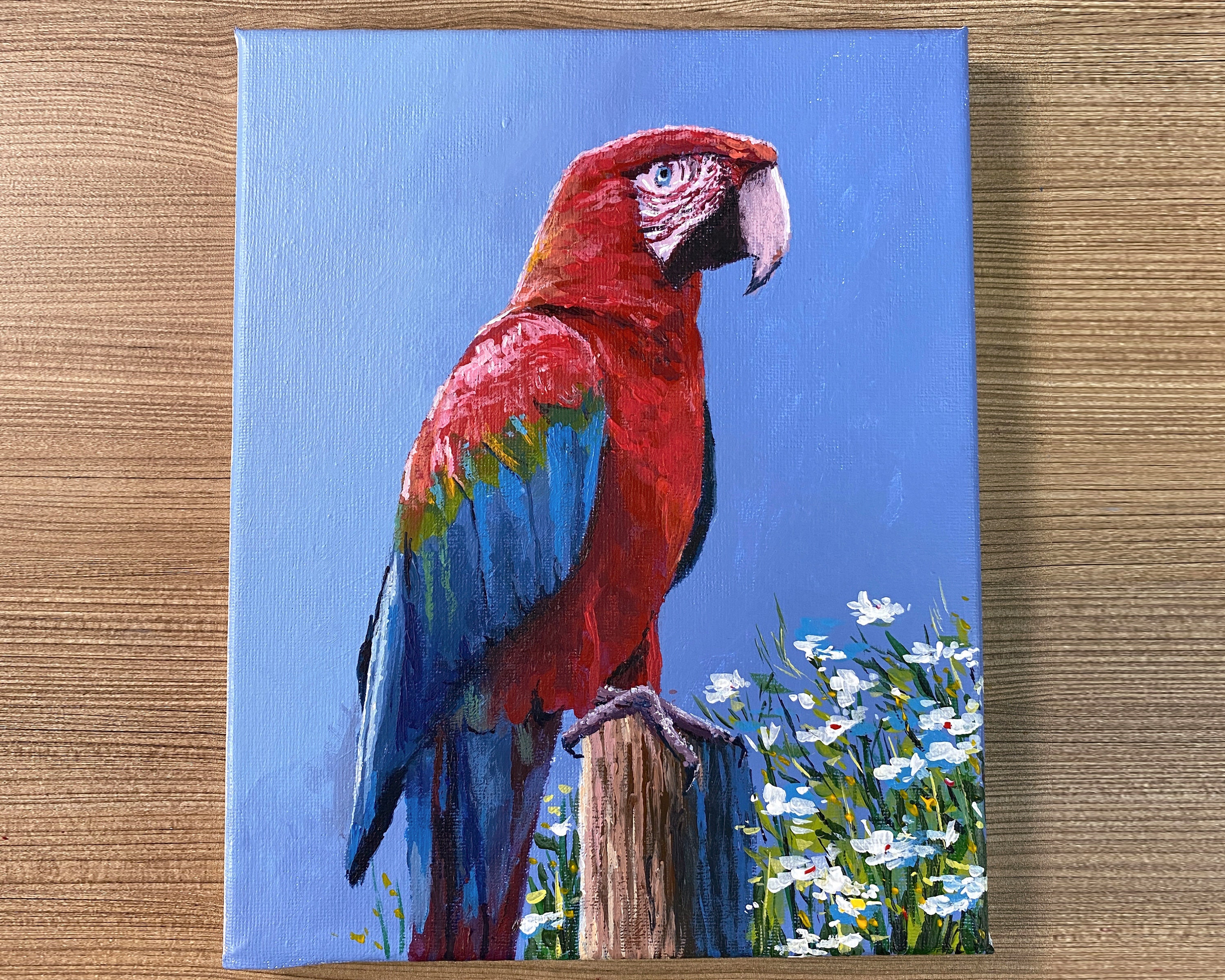 Parrot painting cheap