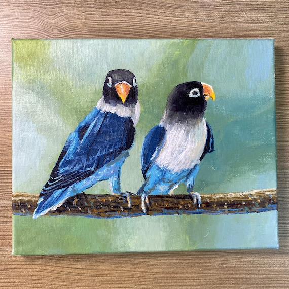 Paintings Of Love Birds