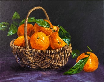 Acrylic Painting Tangerines