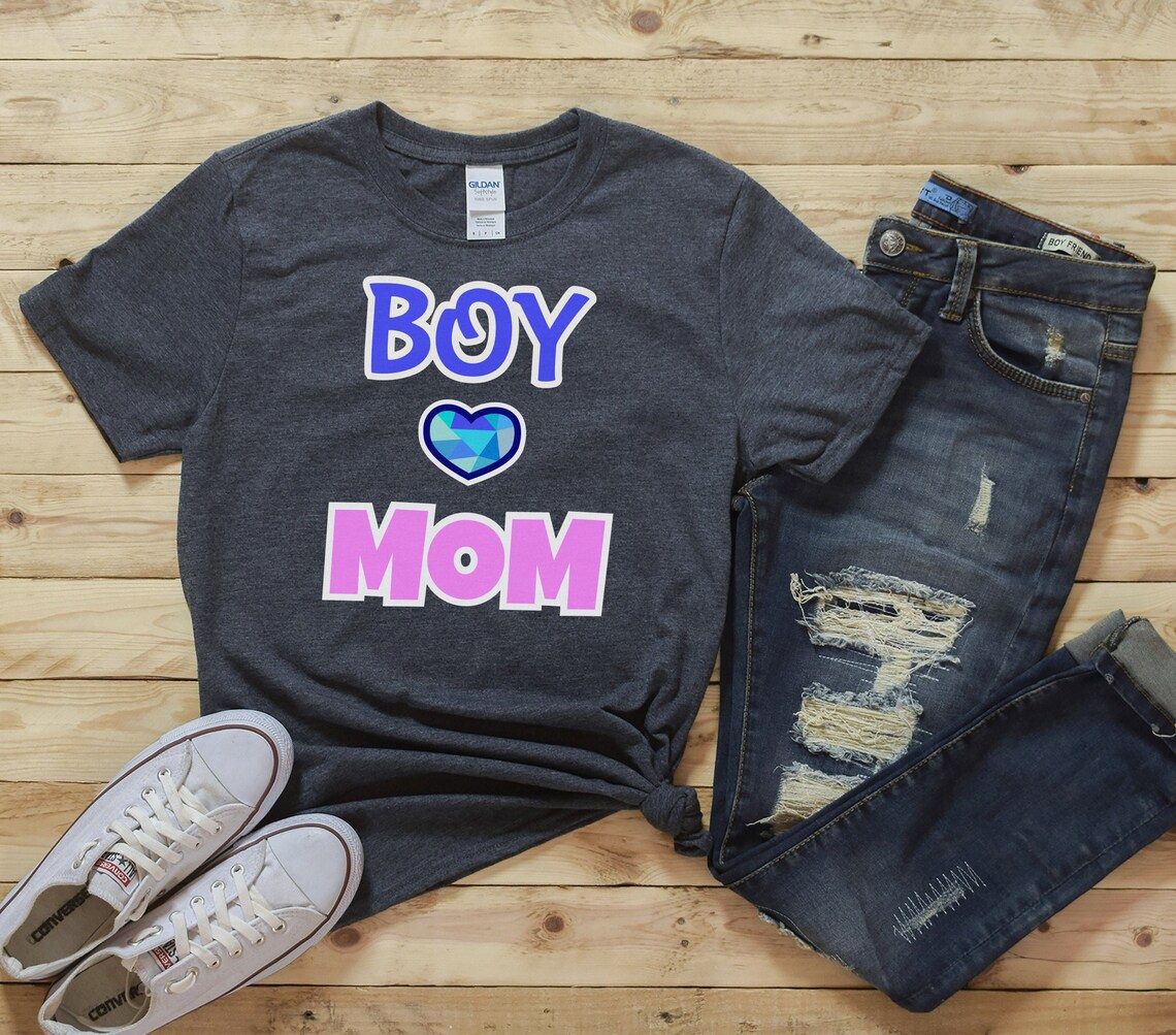 Boy Mom Shirt Mom Shirt Boy Mama Shirt Mama Shirt Mom Life Etsy UK