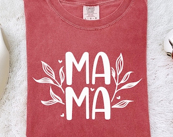 Comfort Colors Mama Tee: Trendy Mom Graphic T-Shirt