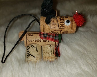 Reindeer Wine Cork Ornament