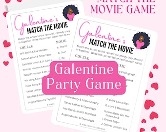 Zwarte Rom-Com-filmmatchgame | Galentine's Party (directe download)