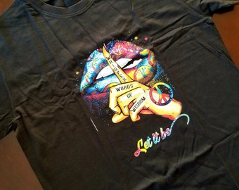 Custom made Let It Be tee