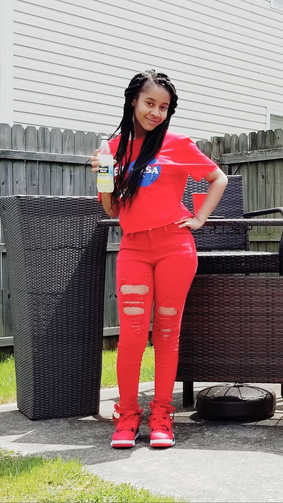 Custom Made Red Hot Denim Jean