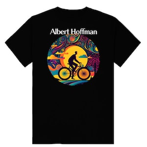 Albert Hoffman Bicycle Day T shirt (Trippy Psychedelic)