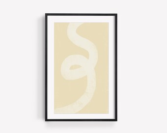 Abstract Digital Download Print, Minimalist Wall Art, Line Art