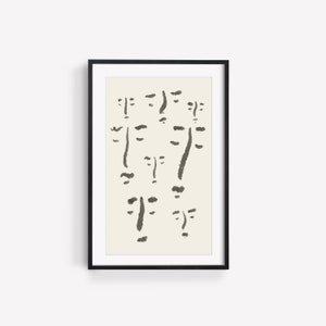 Abstract Digital Download Print, Minimalist Wall Art, Line Art, DIY Gallery Print