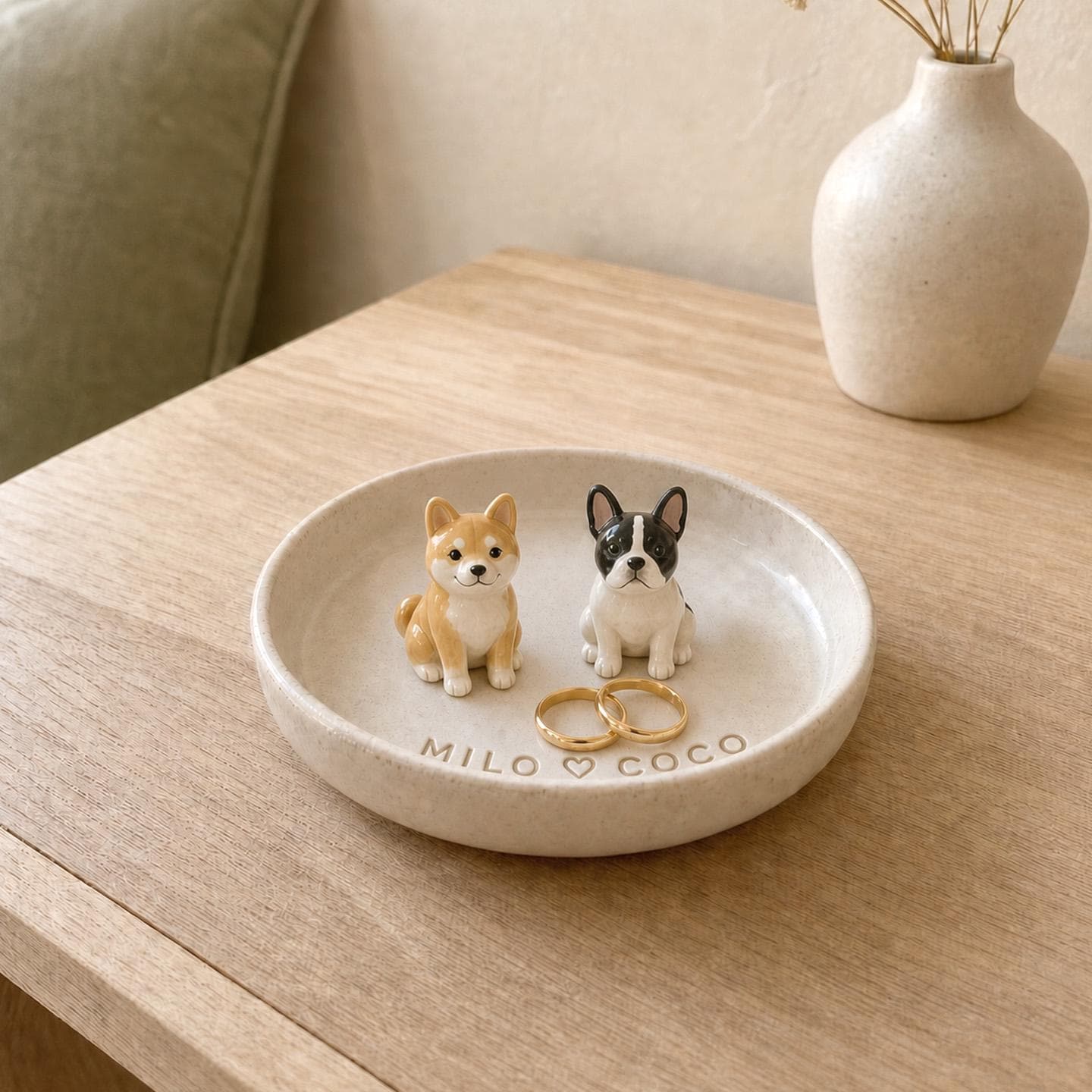 Personalized ring with a dog - Etsy 日本
