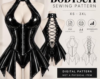 Corset bodysuit PDF pattern