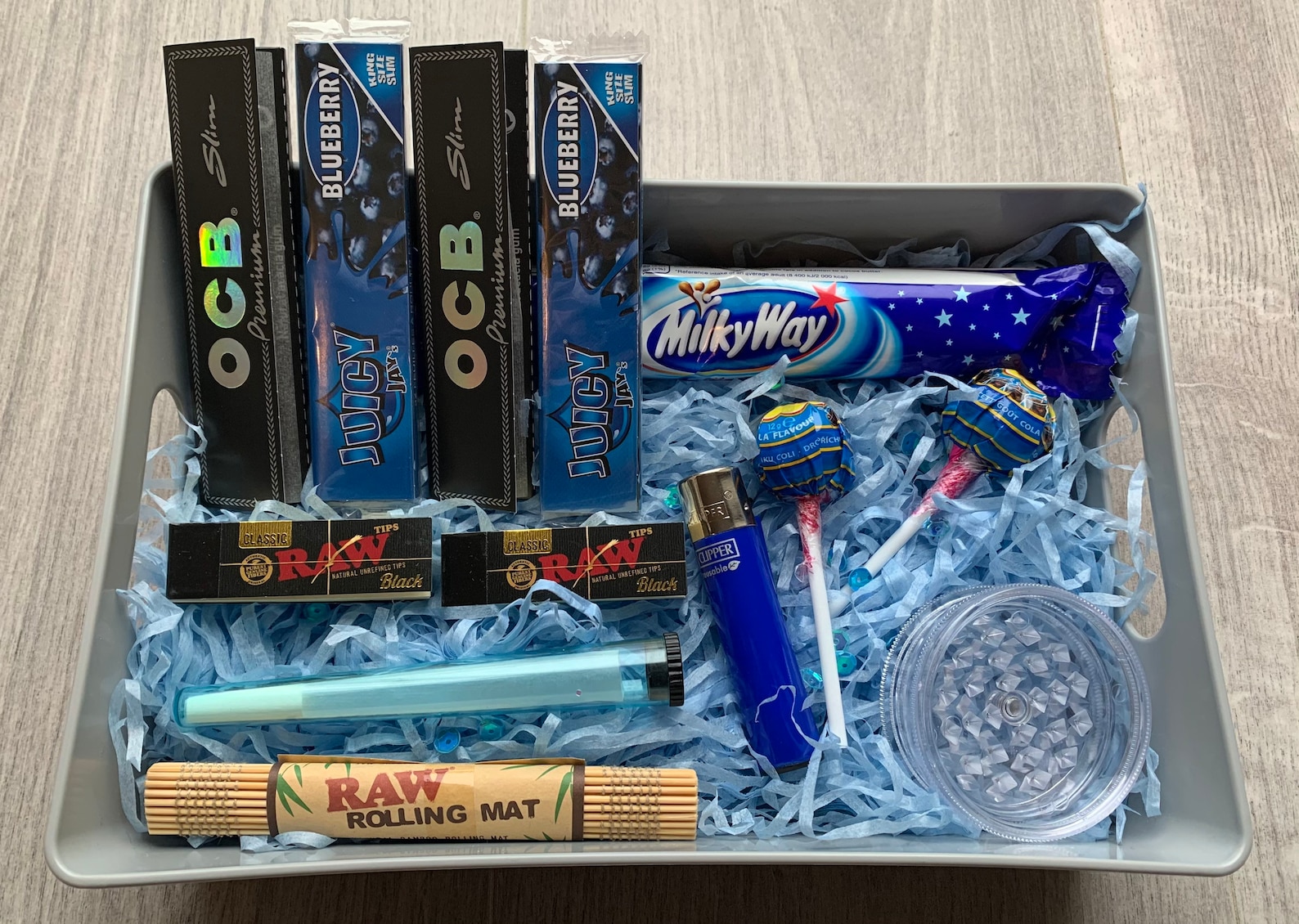 Blue Weed Smoking Gift box Gifts for Him/Her Personalised Etsy