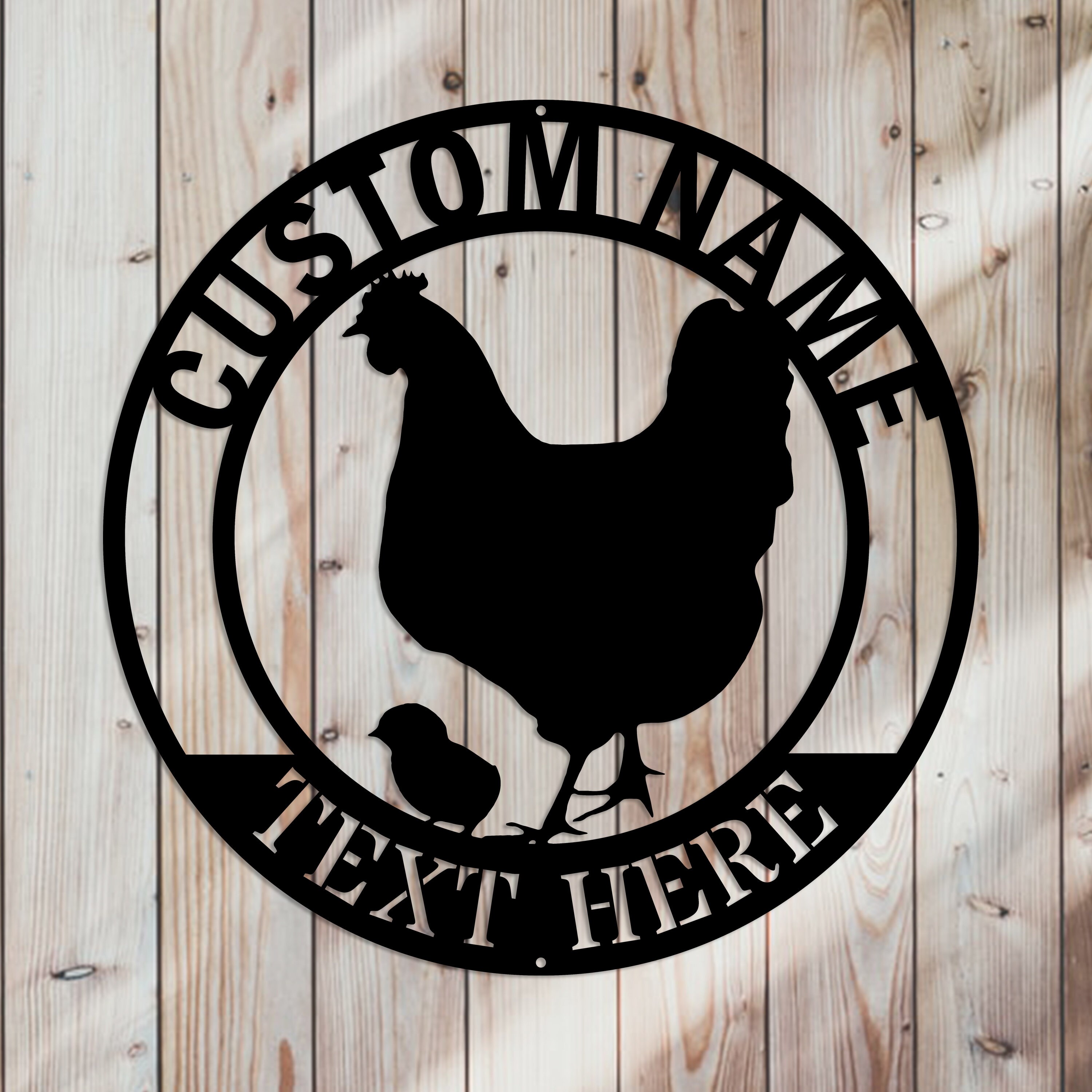 BUY 1 GET 1 Personalized Chicken Coop Metal Sign Hen House Etsy