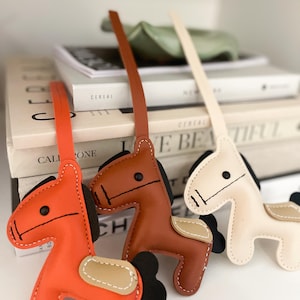 Faux Leather Pony Horse Bag Charm