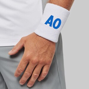 Schweissband Initialen Design Monogramm Schweißband Stickerei Sweatband Bestickt & Wristband Frottee | Sport-Training-Armband-Gelenk