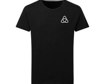 Besticktes T-Shirt | Triqueta | Unisex-Shirt individuell bestickt Knoten der Dreisamkeit | nordic Nerd Geschenk |