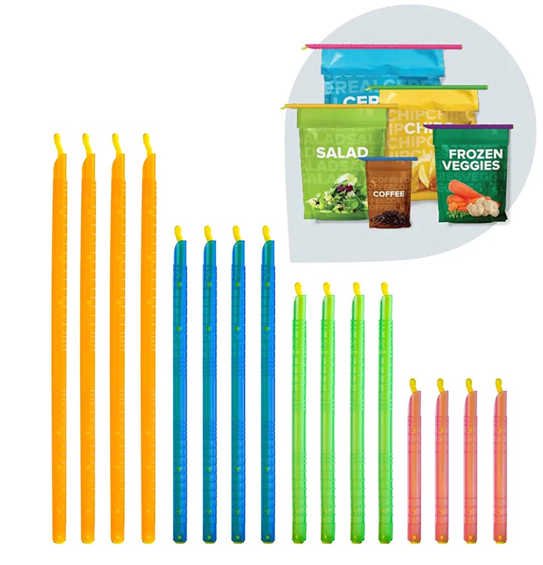 Magic Bag Sealer GRIPSTIC Style 16 Food Saver Bag Sealer Sticks 4 Sizes