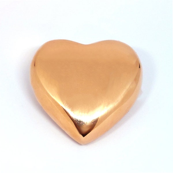 100% Solid Copper Heart 1.75in for Love and Joy in Meditation , Body Healing , Reiki Balancing Chakras , Crystal Recharging , Focused Energy