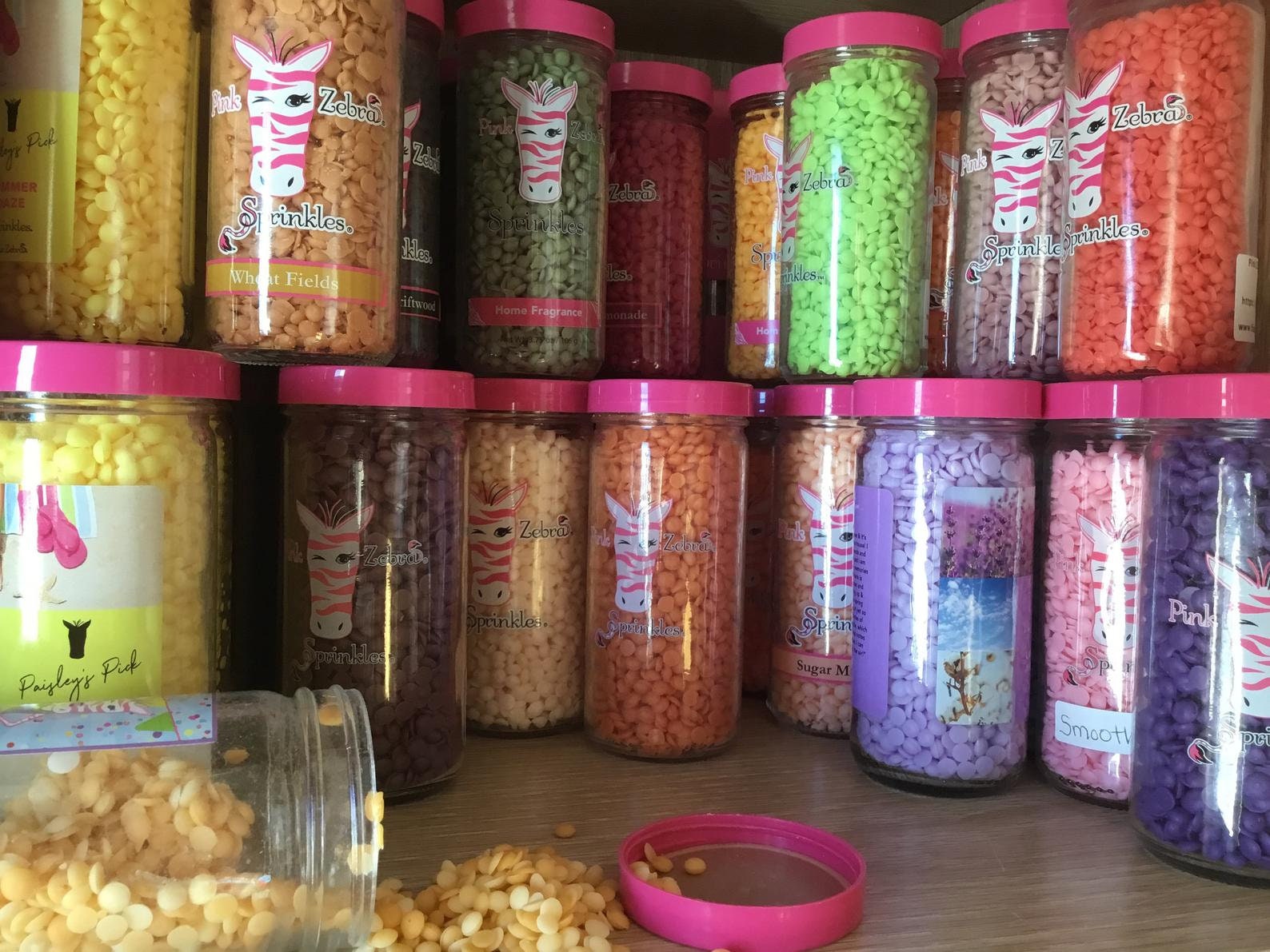 Pink Zebra Sprinkles - choose your fragrance - home fragrance - wax melts -  candle - tarts - sprinkles