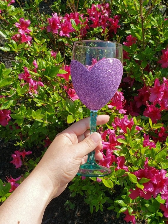 Mermaid Wine Glass | Glitter Wine Glass | Unique Wine Glass | Mermaid Art |  Wine Glass Art