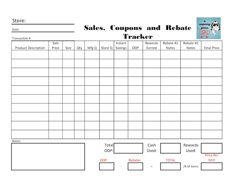 5-couponing-sales-and-rebate-tracker-monthly-planner-weekly-etsy