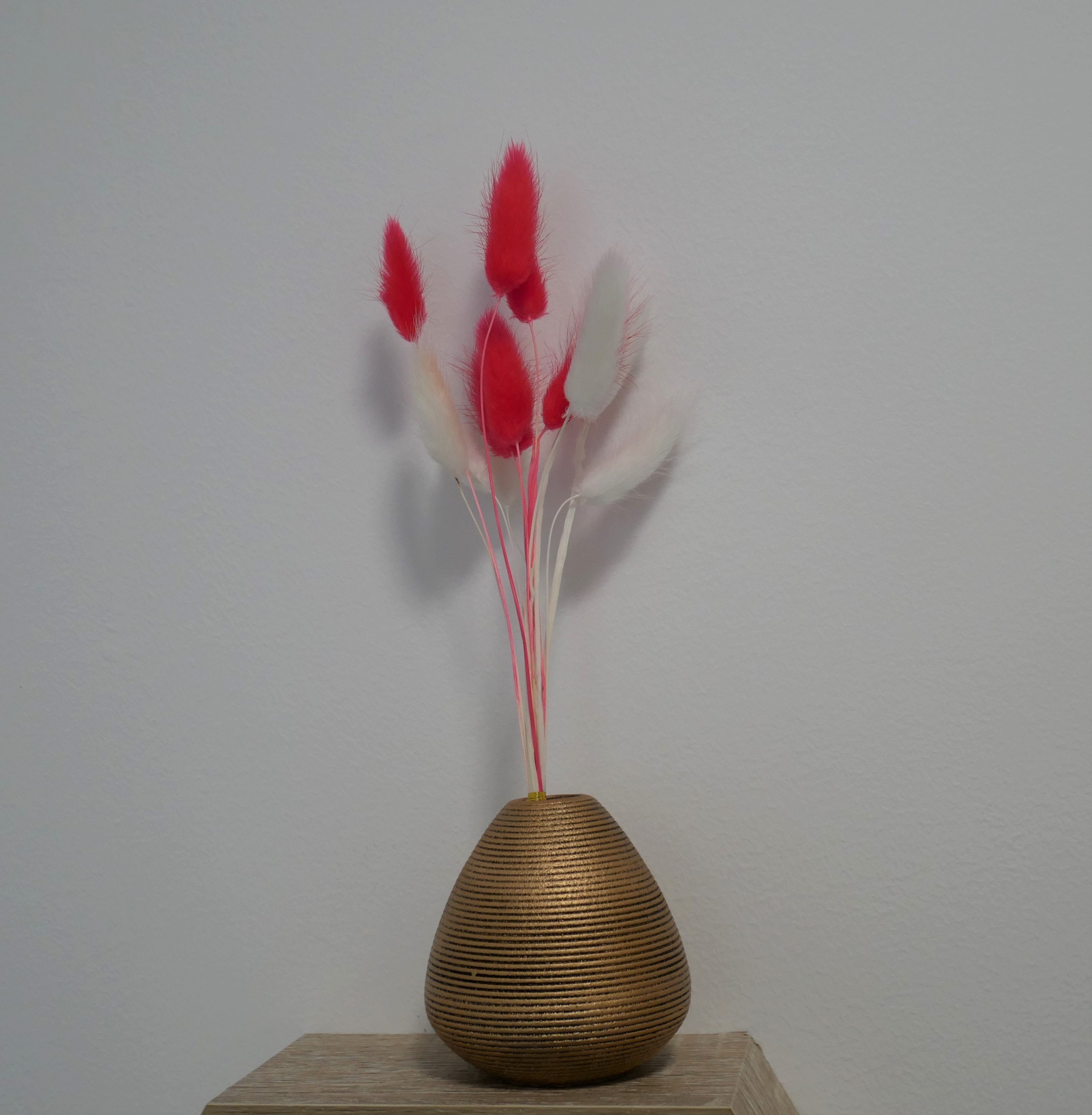 10 Mixed Bunny Tails With Vase Wilderlust Etsy