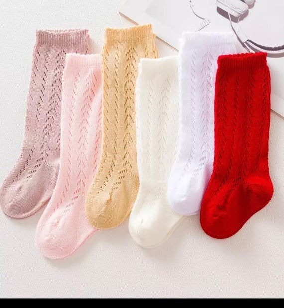 Baby lace socks Boys knee high socksBaby knee high Etsy