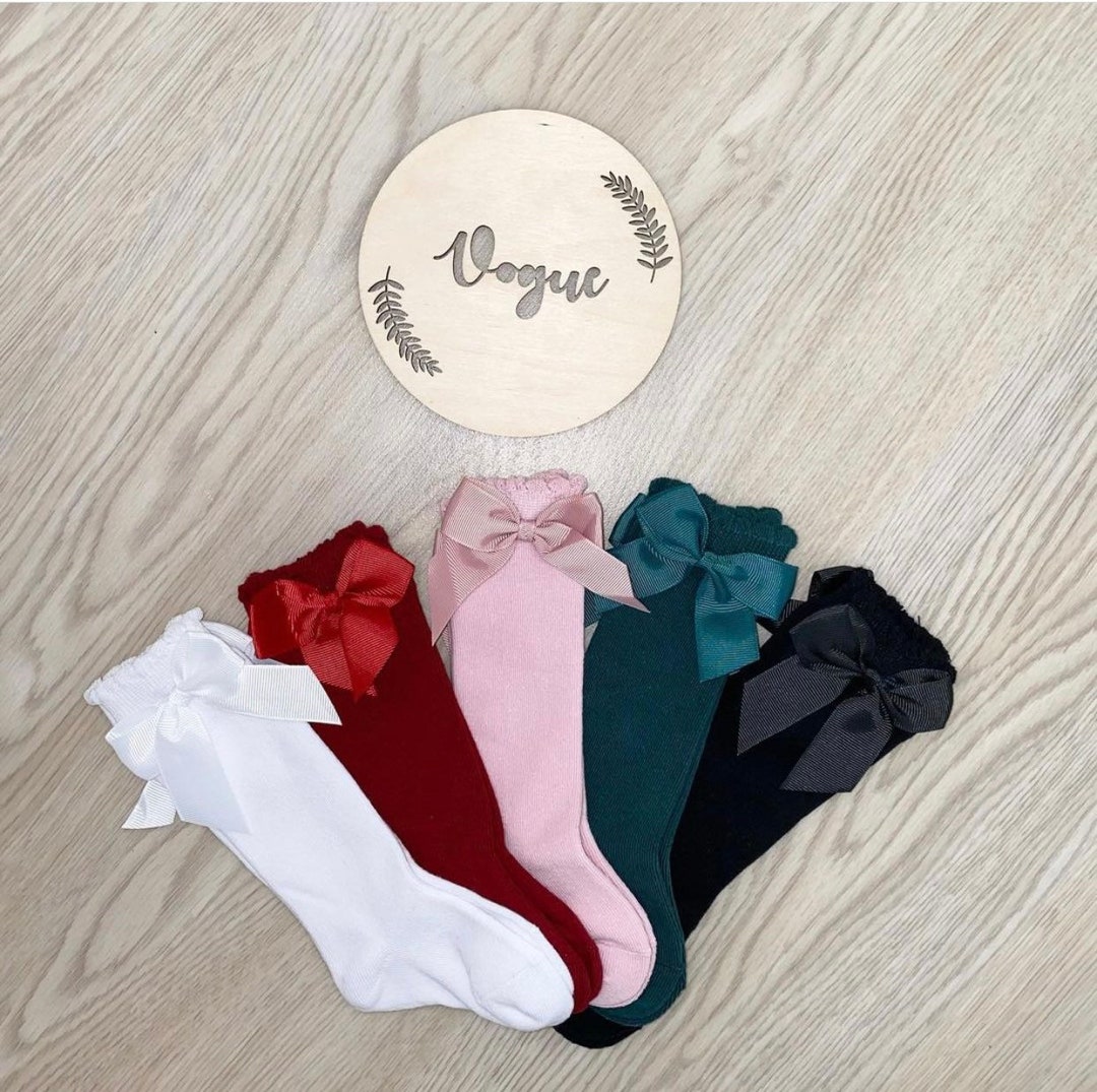 BABY /GIRL Knee High Socks/ Toddler Knee High Socks / Girls Etsy UK