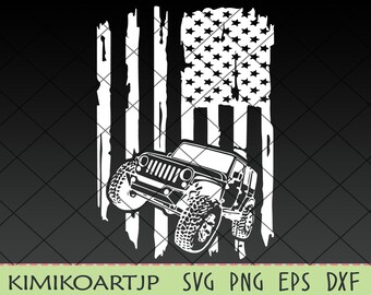 Download Us Flag Jeep Svg Etsy