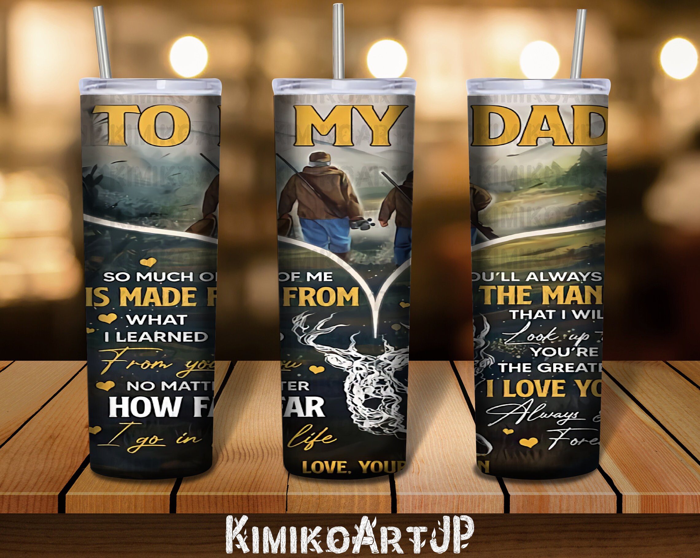 Dad Tumbler Sublimation Designs To My Dad Png Dad Png 20 & | Etsy