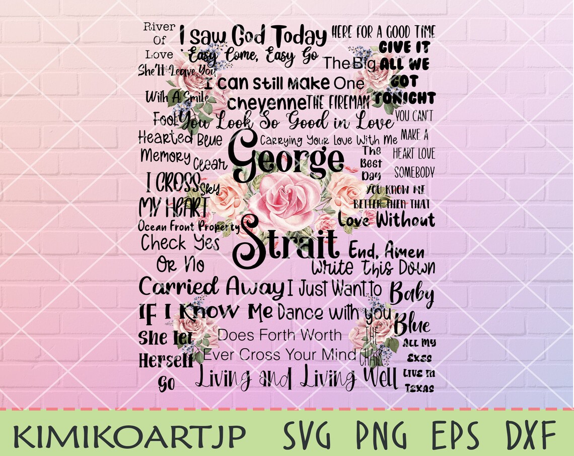 George Strait Svg George Strait Shirt Svg Country Music | Etsy