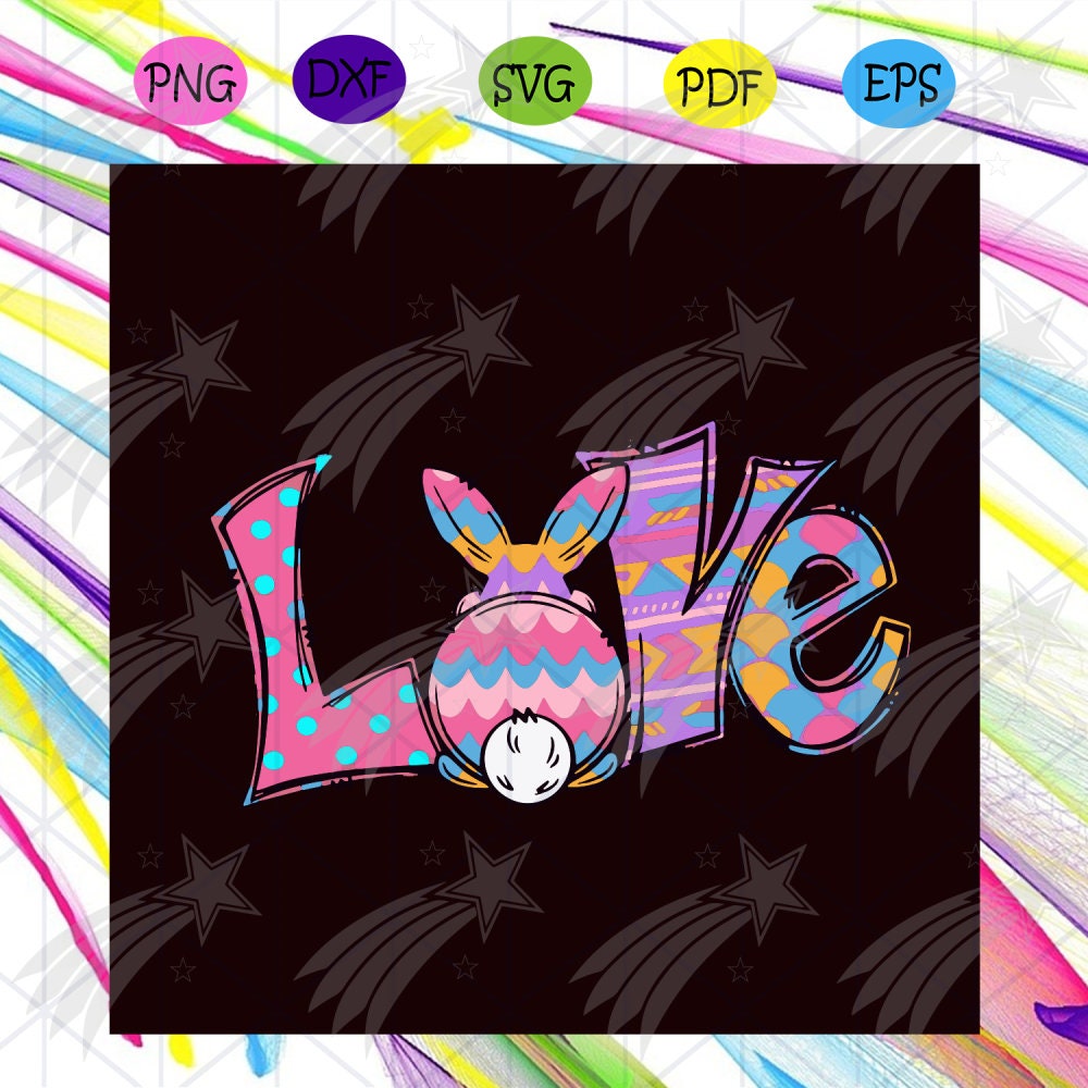 Download Love Easter Bunny Svg Easter Day Svg Easter Svg Love | Etsy