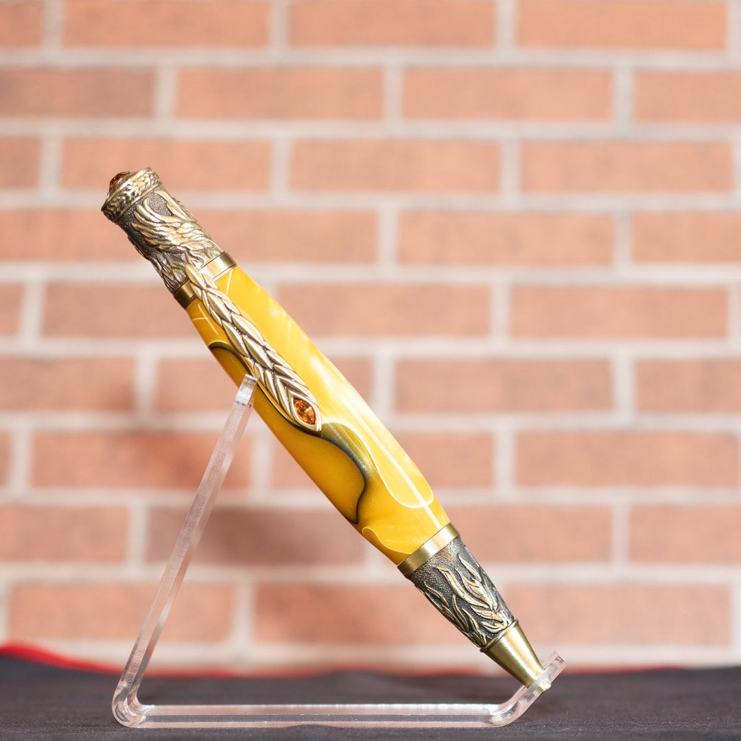 Phoenix Rising Twist Pen Orange and Black Swirl - Etsy