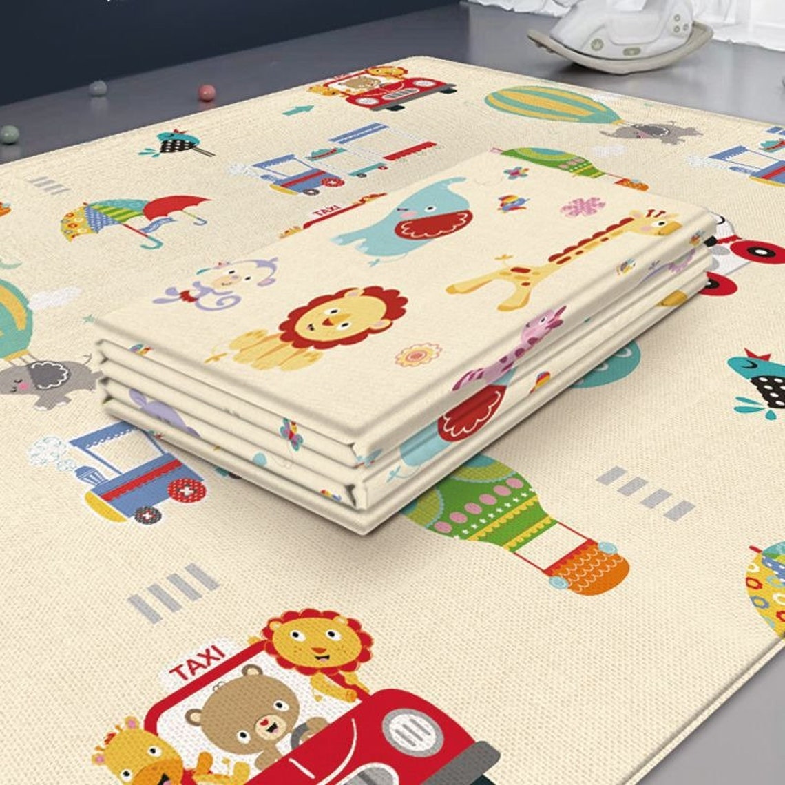 Foldable Baby Play Mat Puzzle Mat Educational Children Boy Etsy