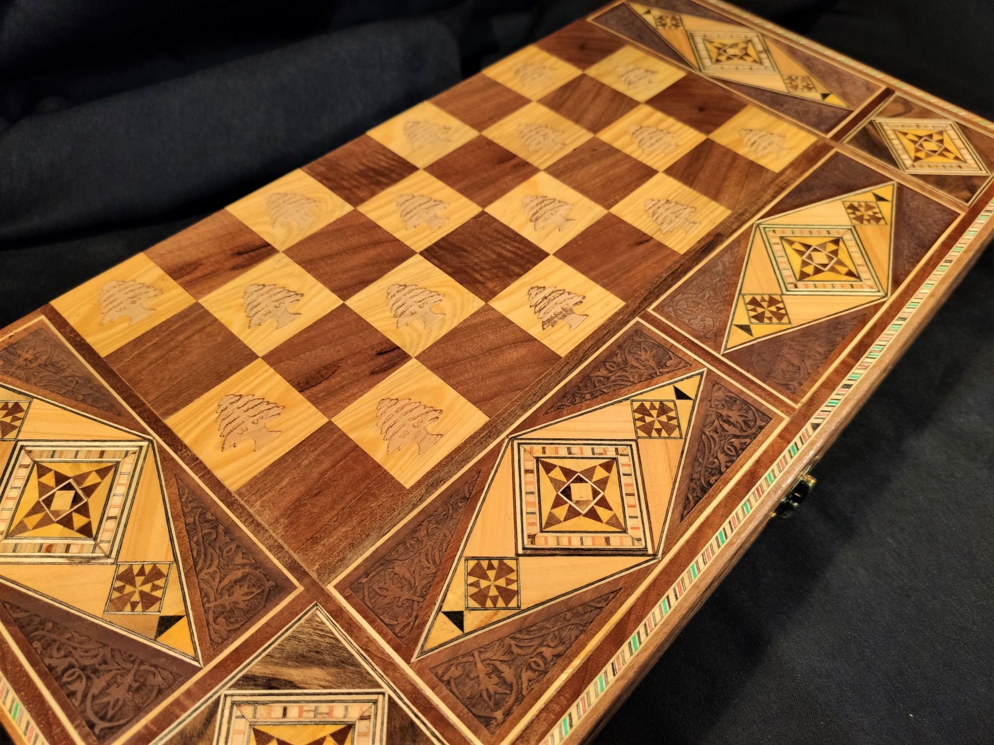 L Backgammon Set Chess Board From Lebanon Premium and Etsy