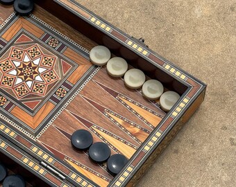 セール バックギャモンボード - レバノン製ハンドメイドバックギャモン