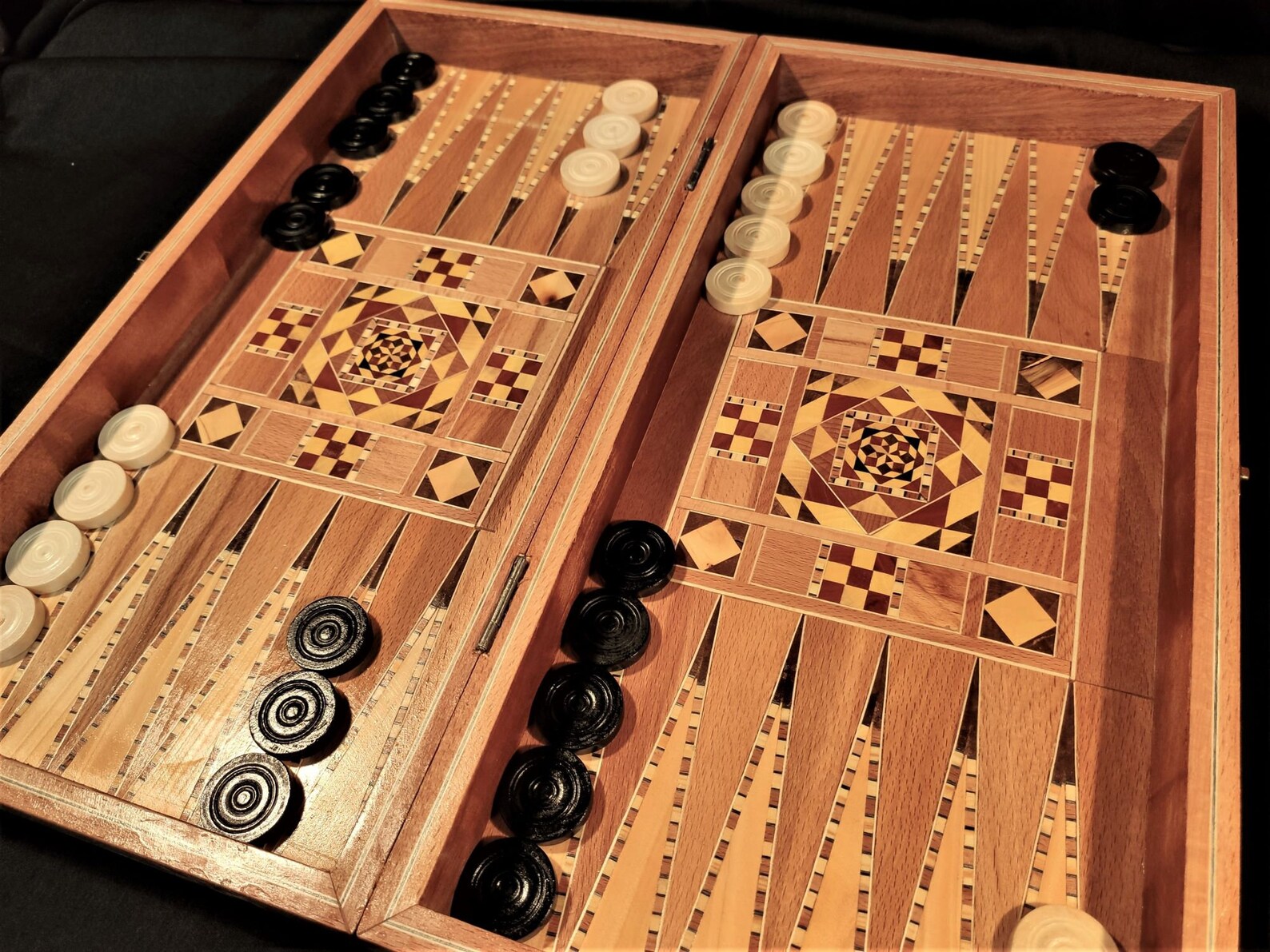 L Backgammon Set and Chess Board From Lebanon Classic Etsy