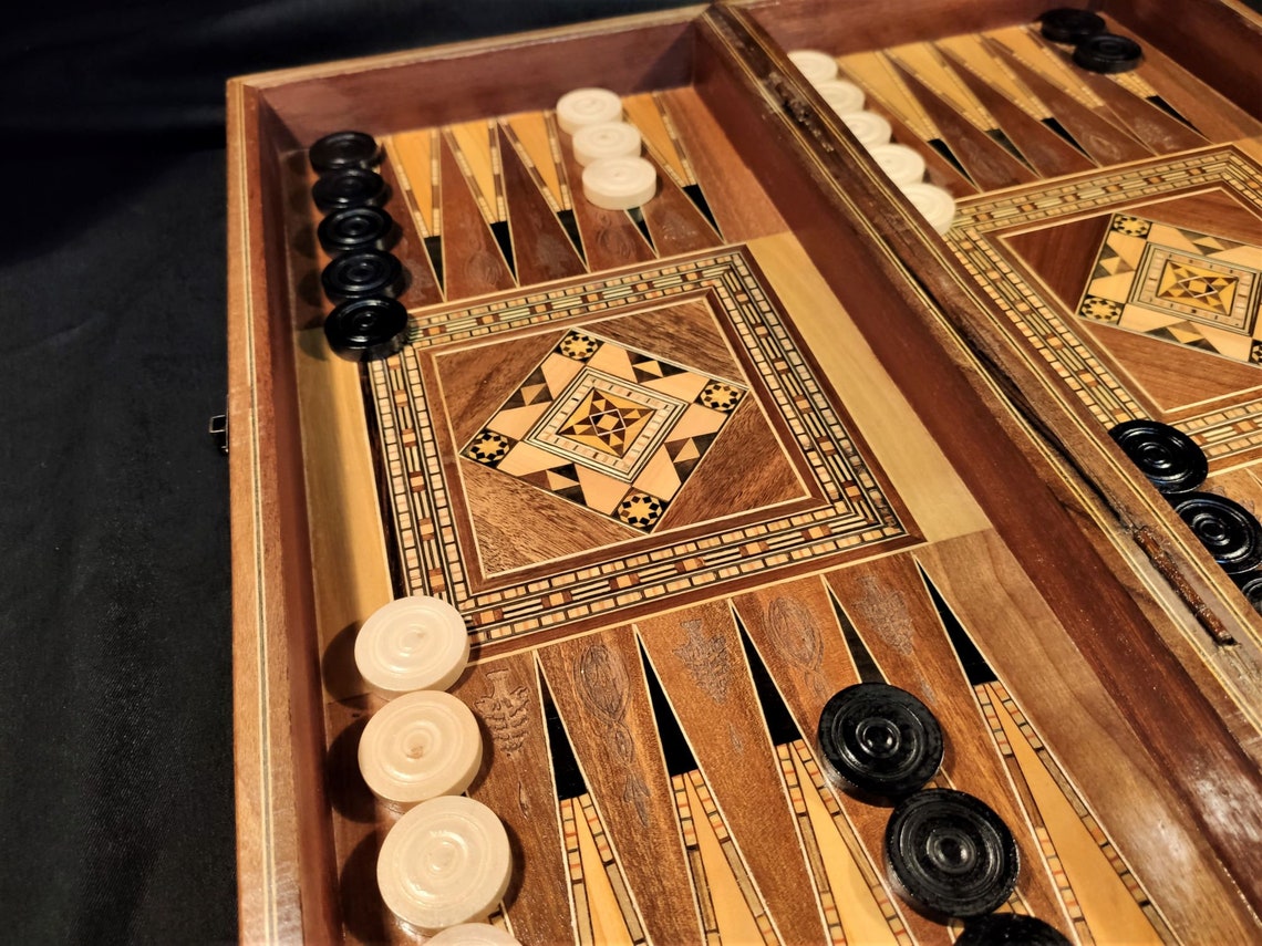 L Backgammon Set Chess Board From Lebanon Premium and Etsy