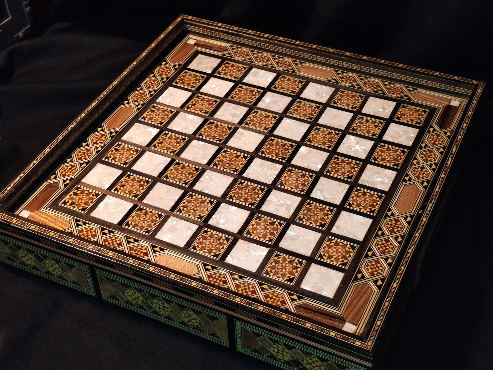 Premium Chess Board and Checkers Game From Lebanon Handmade Etsy